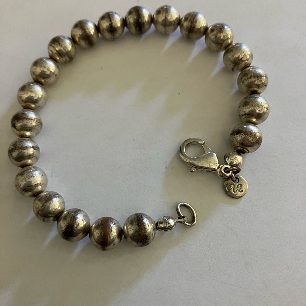 American Eagle Outfitters Silver Beaded Bracelet